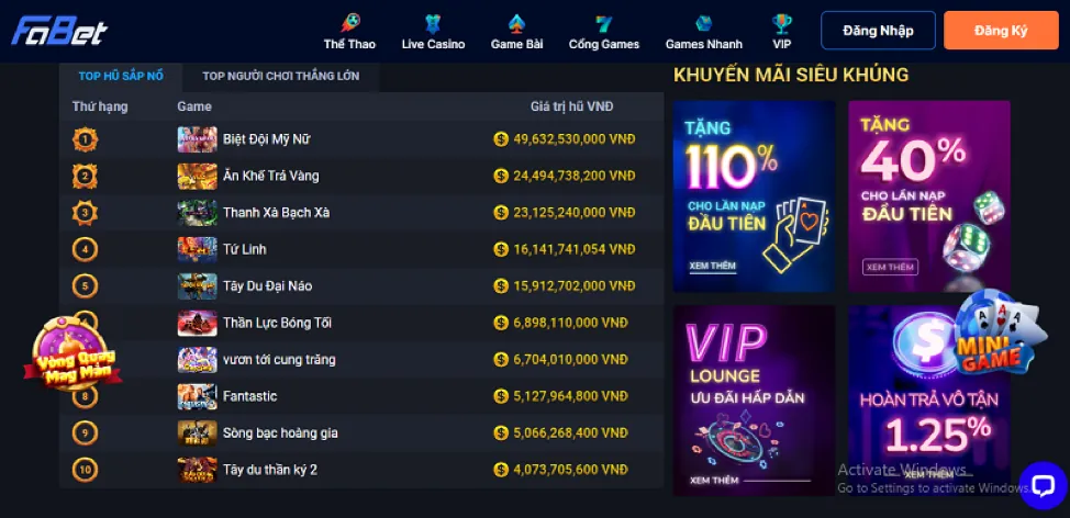 Jackpot Lũy Tiến Khổng Lồ 79SUN